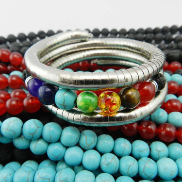 Twisty 7 Chakra Wrap Bracelet